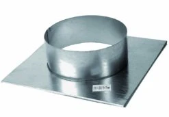 Stutzenblech Zu Luftgitter 20 X 20 Cm, Stutzen 160 Mm DU