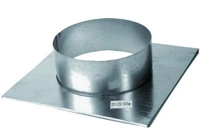 Stutzenblech Zu Luftgitter 23 X 23 Cm, Stutzen 60 Mm DU – Bild 2