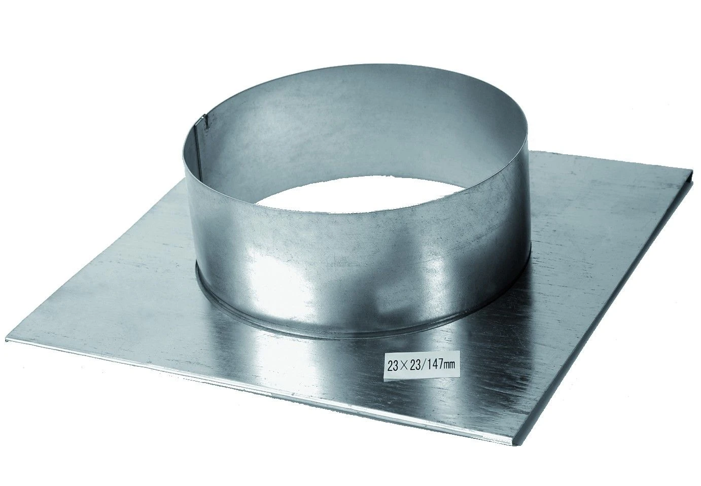 Stutzenblech Zu Luftgitter 35 X 23 Cm, Stutzen 100 Mm DU