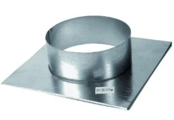 Stutzenblech Zu Luftgitter 45 X 23 Cm, Stutzen 180 Mm DU