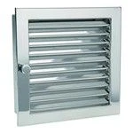 CB-tec Warmluftgitter Kamin Ofen Gitter Luftgitter Edelstahl Glänzend Exklusiv Verstellbar 45 X 23 Cm, Wg4523esg