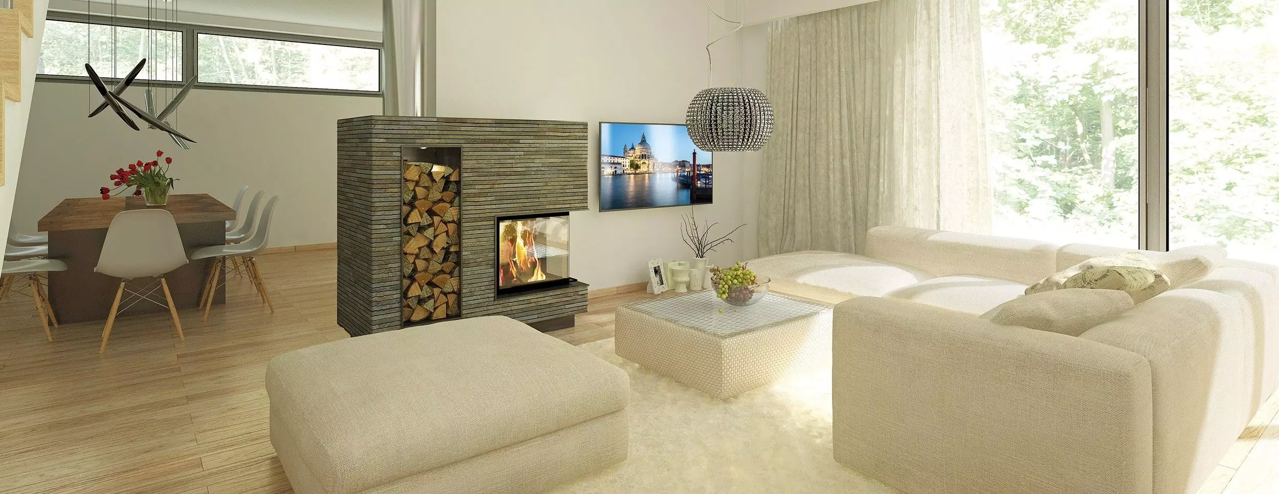 Schmid Kamineinsatz Ekko R 55(34)51, Türhöhe 51 Cm, Schwenkbar – Bild 2