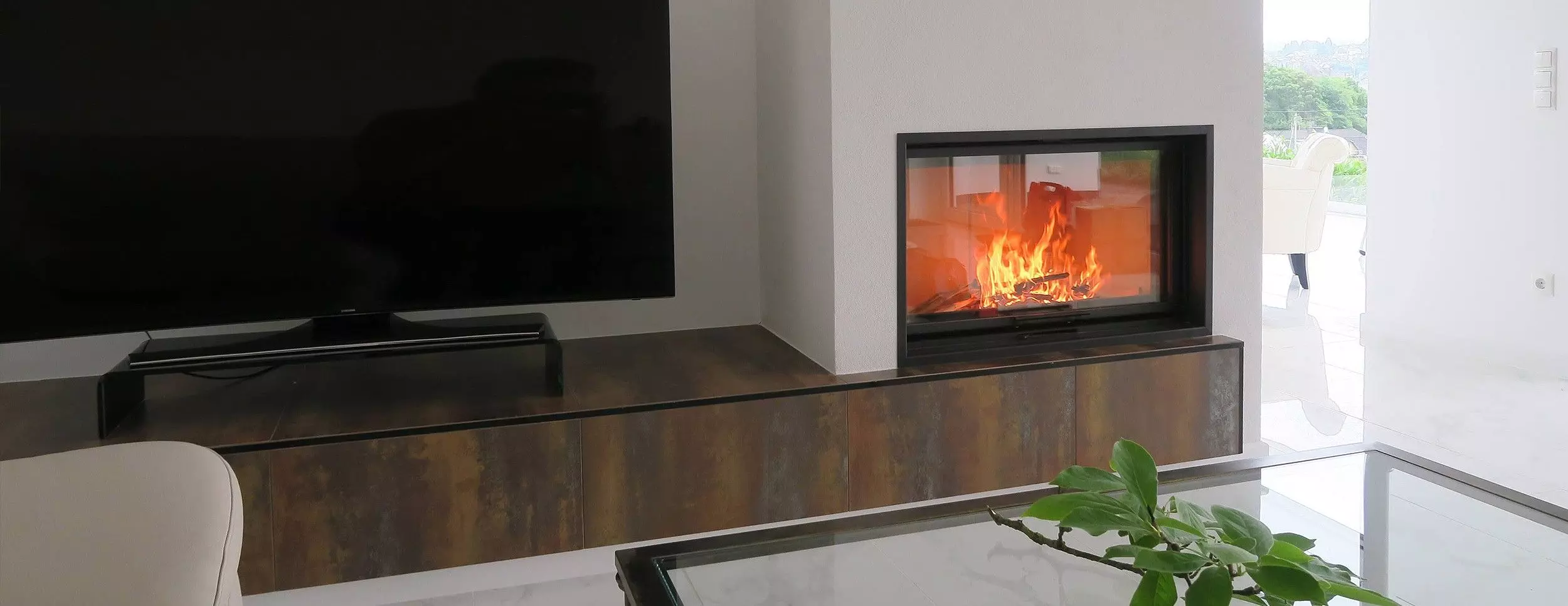 Schmid Kamineinsatz Lina 8751 H, Türhöhe 51 Cm, Hochschiebbar – Bild 2