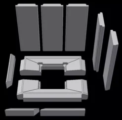 Ersatzteil Schamottesatz Premium Weiß Zu Schmid Kamineinsatz Ekko L 67(45)