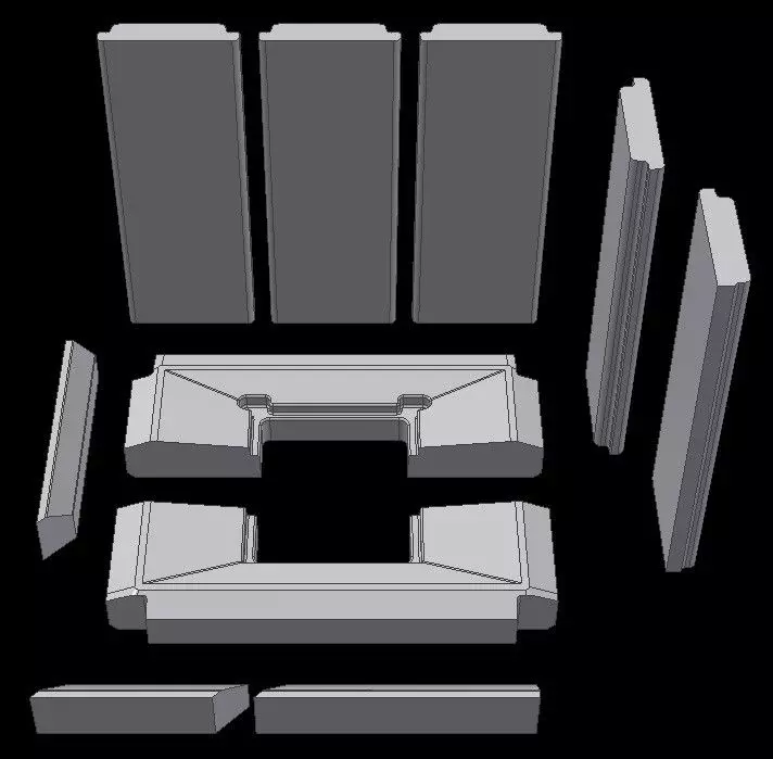 Ersatzteil Schamottesatz Premium Weiß Zu Schmid Kamineinsatz Ekko L 67(45)