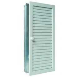 CB-tec Warmluftgitter Kamin Ofen Gitter Luftgitter Hochkant Verstellbar 23 X 45 Cm Weiß Wghk2345w