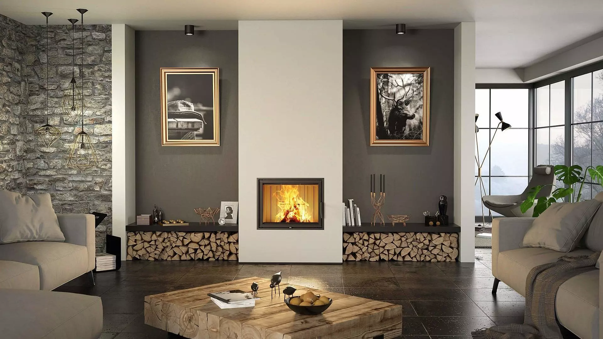 Spartherm Kamineinsatz Brennzelle Varia 1V, Klappbar, Türhöhe 566 – Bild 4