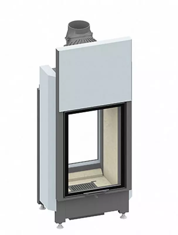 Schmid Durchsicht Kamineinsatz Lina TV 5580 H, Türhöhe 80 Cm, Hochschiebbar – Bild 2