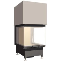 Schmid Kamineinsatz Ekko U 55(67)57 H, Hochschiebbar, Türhöhe 57 Cm