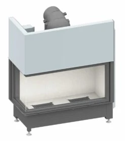 Schmid Kamineinsatz Ekko L 100(45)51h, Türhöhe 51 Cm, Hochschiebbar