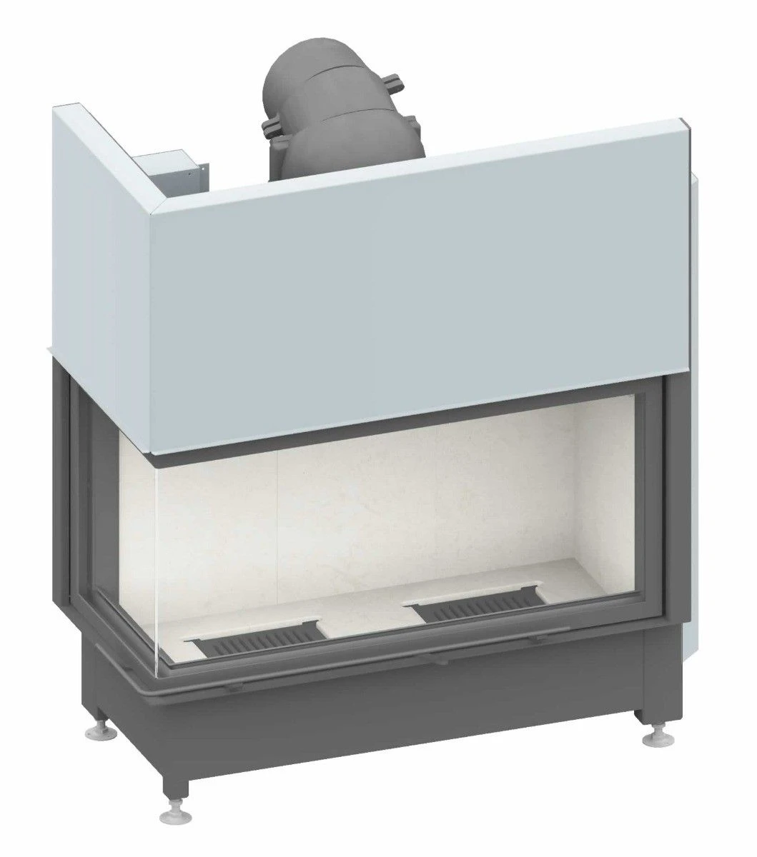 Schmid Kamineinsatz Ekko L 100(45)51h, Türhöhe 51 Cm, Hochschiebbar