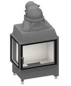 Schmid Kamineinsatz Ekko L 67(45)51 S, Türhöhe 51 Cm, Schwenkbar