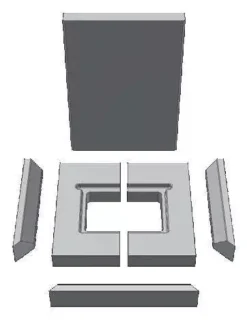 Ersatzteil Schamottesatz Premium Weiß Zu Schmid Kamineinsatz Ekko U 55(45)