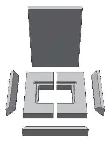 Ersatzteil Schamottesatz Premium Weiß Zu Schmid Kamineinsatz Ekko U 55(45)