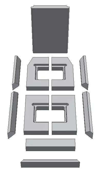 Ersatzteil Schamottesatz Premium Weiß Zu Schmid Kamineinsatz Ekko U 60(90)51
