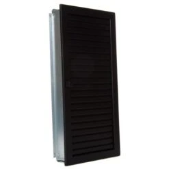 CB-tec Warmluftgitter Kamin Ofen Gitter Luftgitter Putzbündig Hochkant Verstellbar 23 X 35 Cm Schwarz Wgpbhk2335s