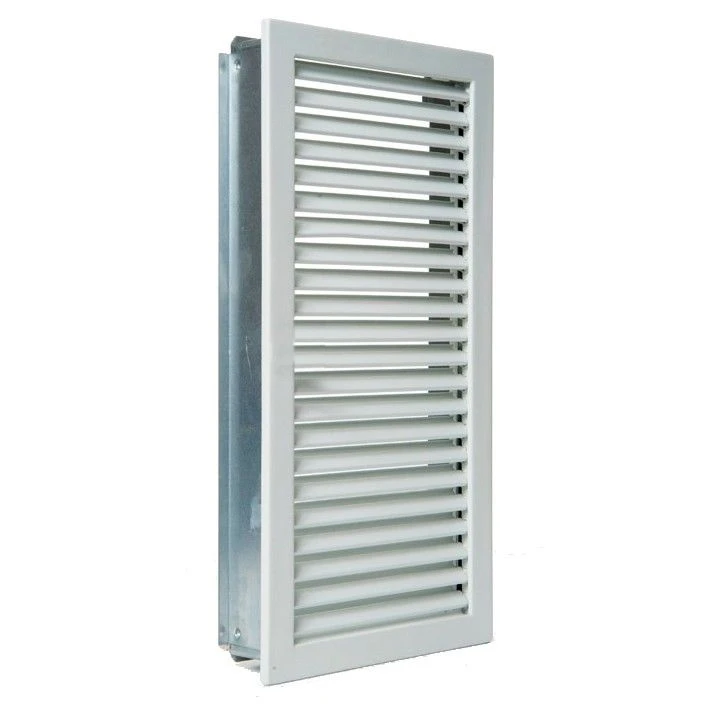 CB-tec Kaltluftgitter Kamin Ofen Luftgitter Hochkant 23 X 45 Cm Putzbündig Weiß Kgpbhk2345w