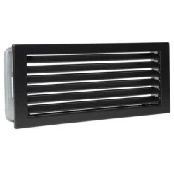 CB-tec Kaltluftgitter Kamin Ofen Luftgitter 20 X 15 Cm Schwarz Kg2015s