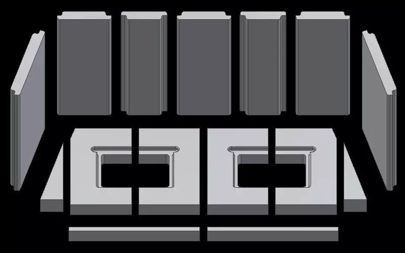 Ersatzteil Schamottesatz Premium Weiß Zu Schmid Kamineinsatz Lina 100