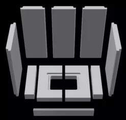 Ersatzteil Schamottesatz Premium Weiß Zu Schmid Kamineinsatz Lina 55