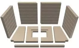 Ersatzteil Schamottesatz Mauerwerksoptik Zu Schmid Kamineinsatz Lina 87