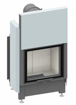 Schmid Kamineinsatz Lina 5551 H, Türhöhe 51 Cm, Hochschiebbar