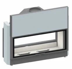 Schmid Durchsicht Kamineinsatz Lina TV 12057 H, Türhöhe 57 Cm, Hochschiebbar