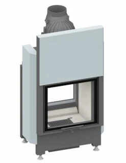 Schmid Durchsicht Kamineinsatz Lina TV 5551 H, Türhöhe 51 Cm, Hochschiebbar