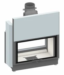 Schmid Durchsicht Kamineinsatz Lina TV 8751 H, Türhöhe 51 Cm, Hochschiebbar