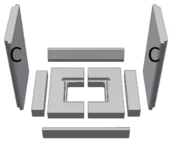 Ersatzteil Schamottesatz Premium Weiß Zu Schmid Kamineinsatz Lina TV 55