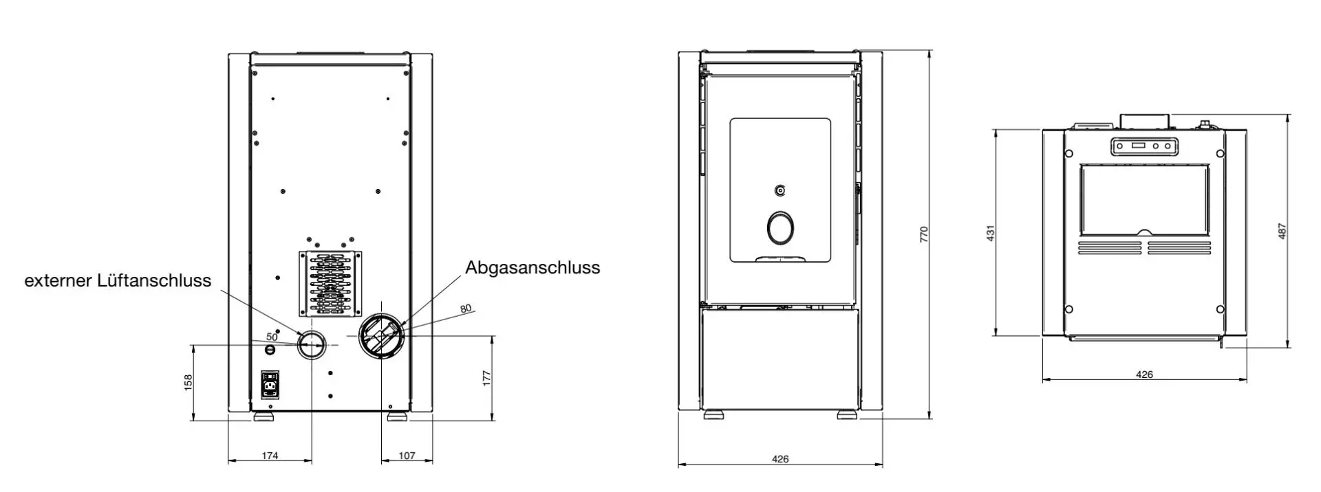 Westminster Pelletofen Motion 6 – Bild 3