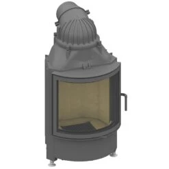 Schmid Kamineinsatz Ronda 5551 S, Türhöhe 51 Cm, Schwenkbar