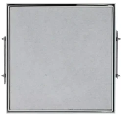 CB-tec Revisionstür 2.0 34 X 40 Cm Kamin Kunstrusstür Mit Schnappverschluss Und Dämmplatte Weiß, Rtmv3440w