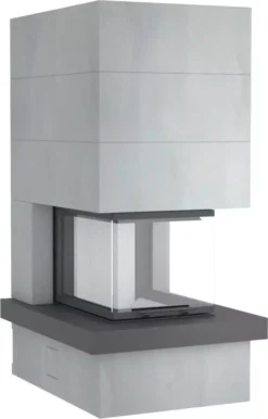 Kaminbausatz Speicher-Kamin Camina S14 Mit Naturstein-Feuertisch