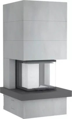 Kaminbausatz Speicher-Kamin Camina S15 Mit Naturstein-Feuertisch