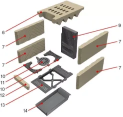 Seitenstein-Paket Mit 4 X Seitenstein Zu SD 11 E