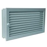 CB-tec Warmluftgitter Kamin Ofen Gitter Luftgitter Verstellbar 25 X 15 Cm Putzbündig, Weiß Wgpb2515w